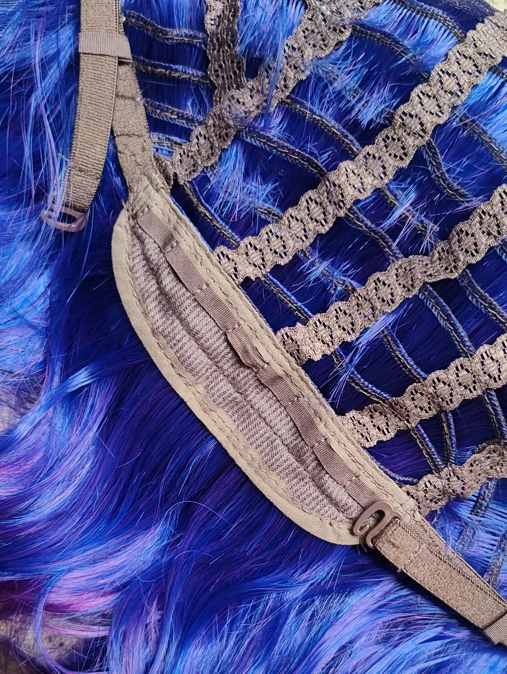 Purple And Pink Full Head Wig NWT